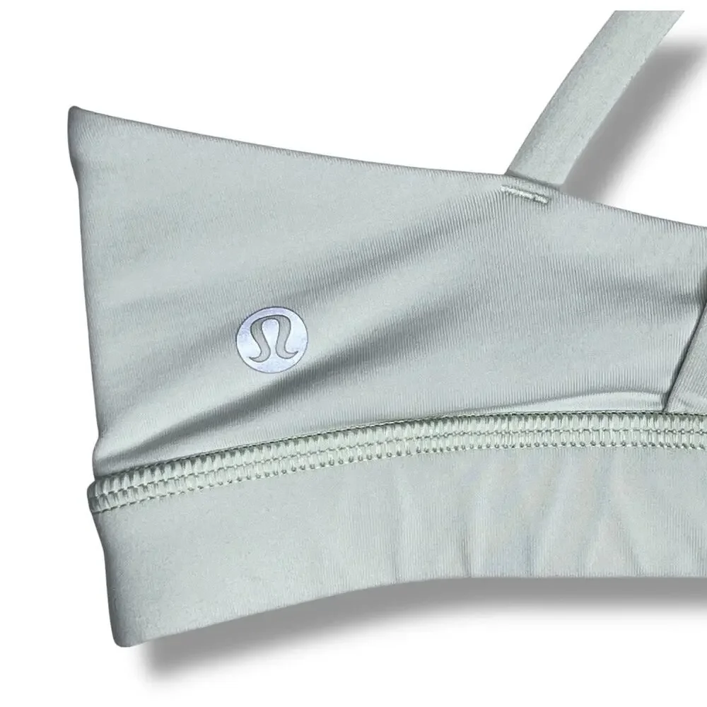 Lululemon Yoga Running Springtime Green Sports Energy Bra Size 8